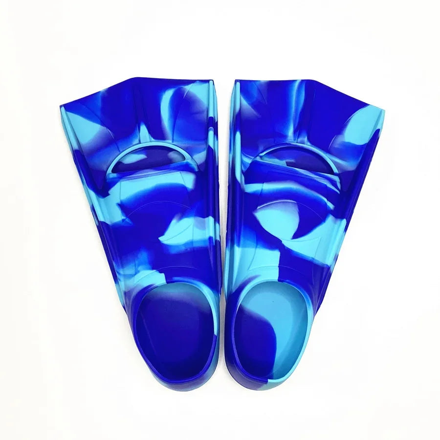 Comfortable Silicone Swim Fins Kids &Adults-Suitable Size for Beginners in Swimming,Diving-Ideal for Training Water Activities