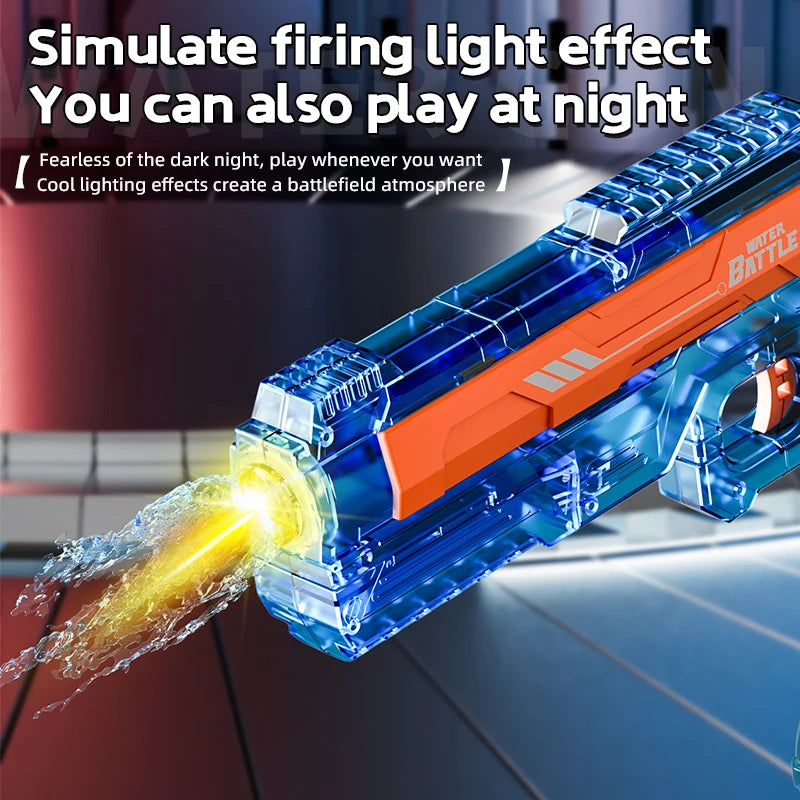 Electric Water Gun Toys Bursts Children's High-pressure Strong Charging Energy Water Automatic Water Spray Children's Toy Guns