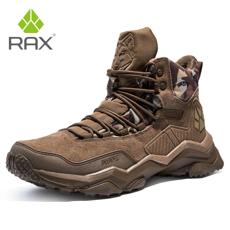 RAX2025 Autumn/Winter Waterproof, Warm, Non-Slip Hiking and Mountaineering Shoes for Camping