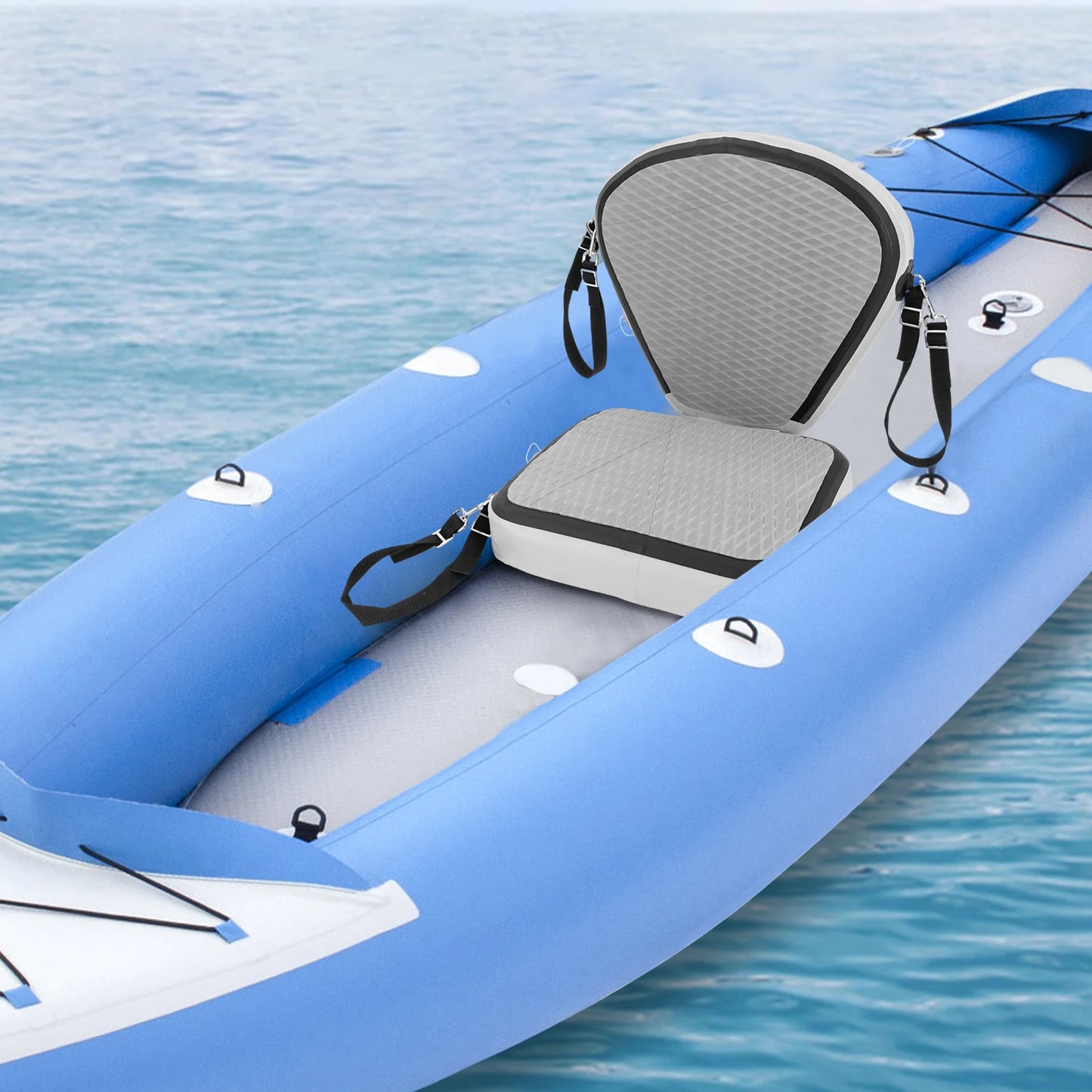Kayak Seats, Thicken Seat Cushion for Kayak, Grey Padded Kayak Seat for Canoeing, Drifting, Rafting, Fishing