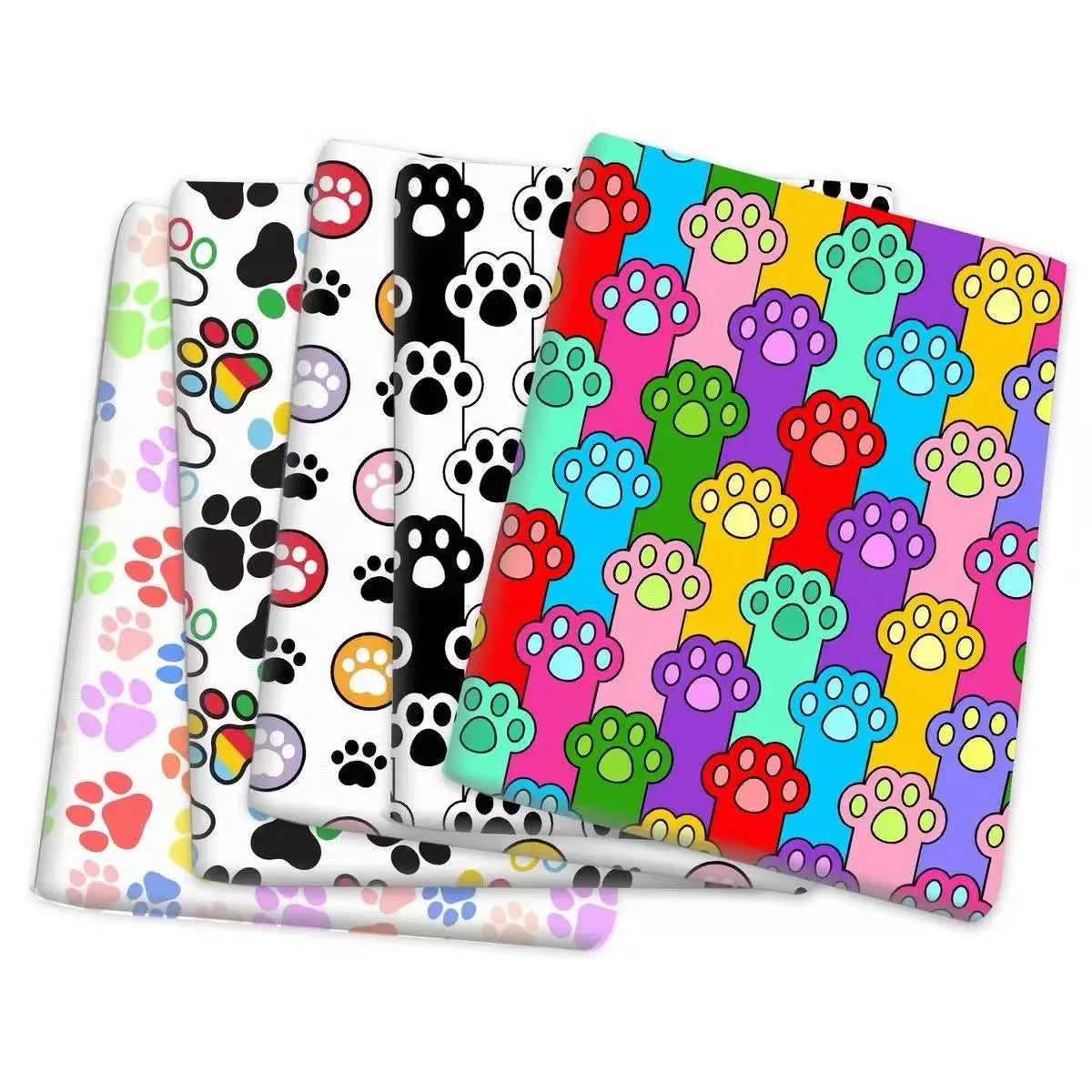 60pcs/lot Spring Summer Paw Print Patterns Dog Puppy Pet Cat Bandana Scarf Handkercheifs Pet Grooming Supplies Accessories  LY99