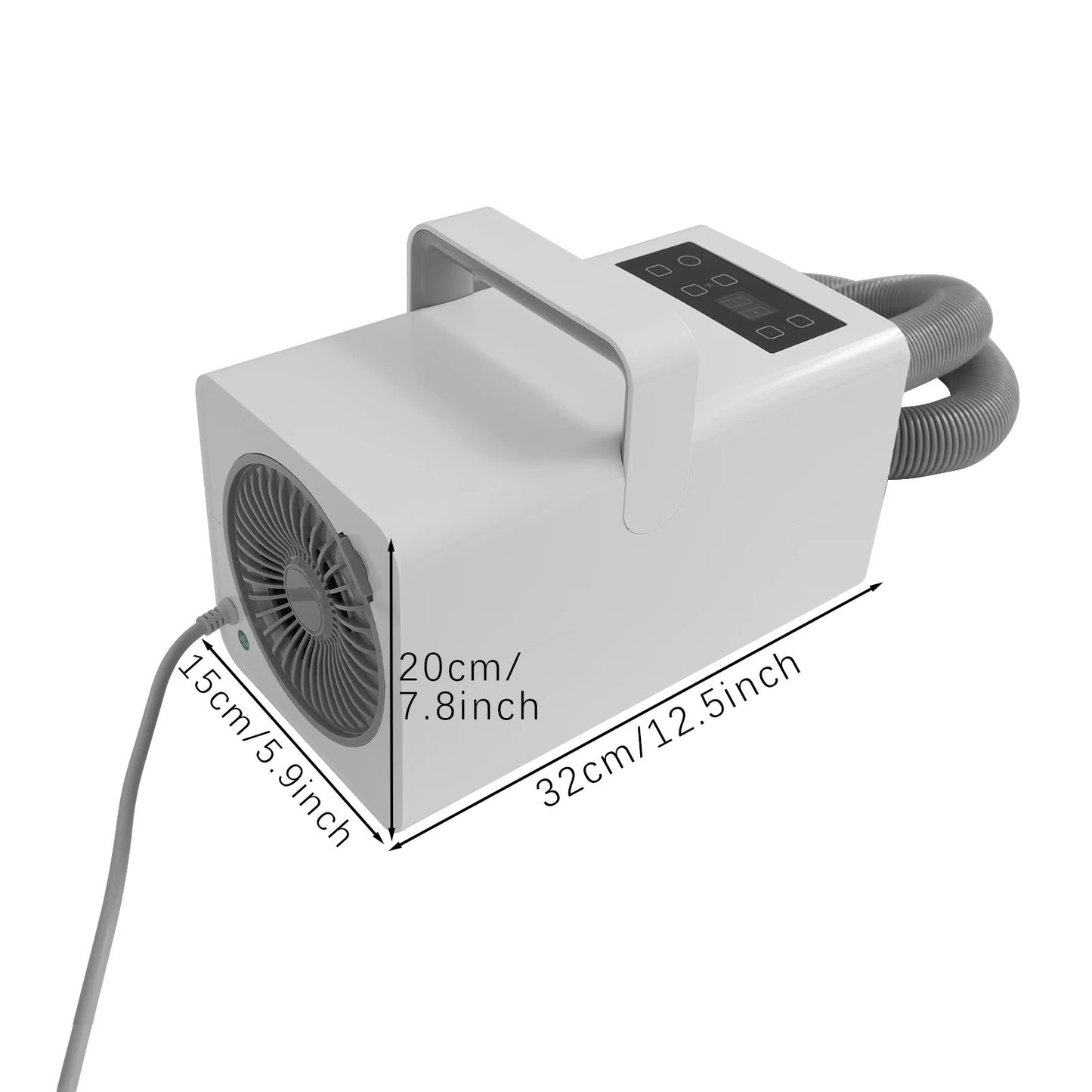 2200W Pet Grooming Dryer for Dogs & Cats, 7 Speed Settings, Adjustable Temp, 4 Nozzles, LCD Display & Overheat Protection