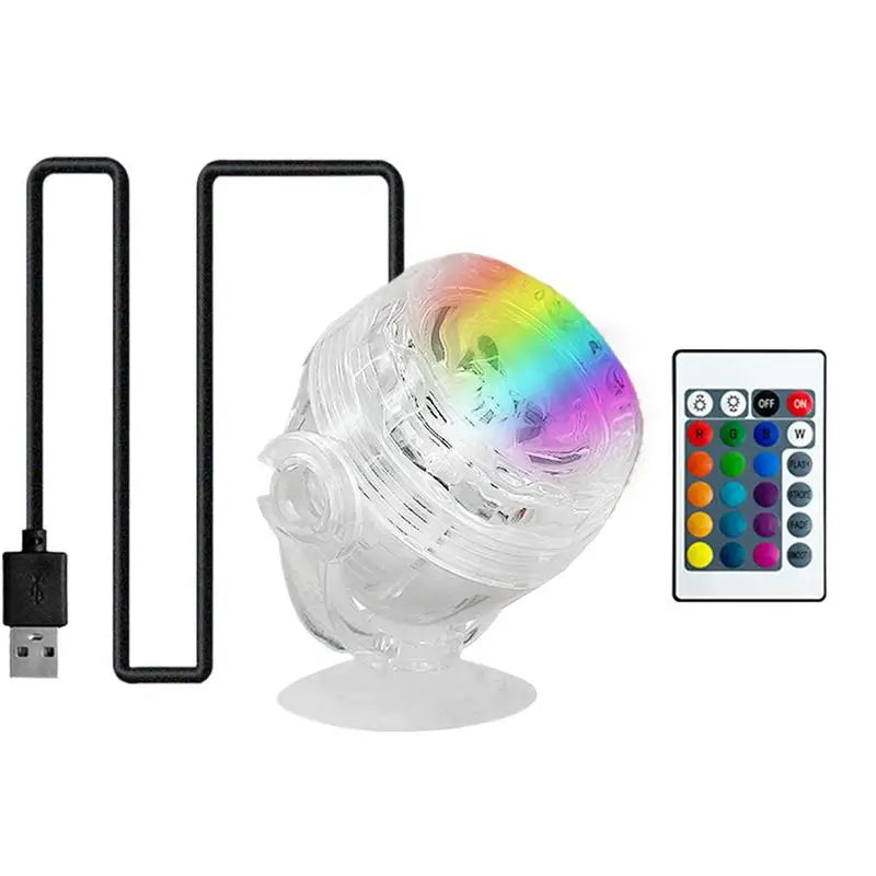 Submersible LED Fish Tank Light 6-Color Changing Pool Lights IP68 Waterproof Spotlight Small Water Light For Aquarium Fish Tank