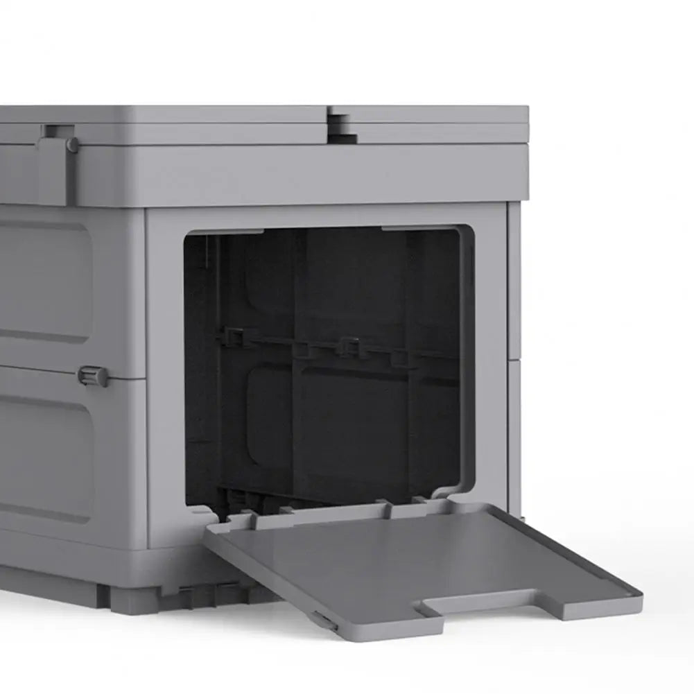Portable Camping Table Folding Storage Box Organizer Container With Lid Picnic Storage Bins Tables Parking Warning Sign
