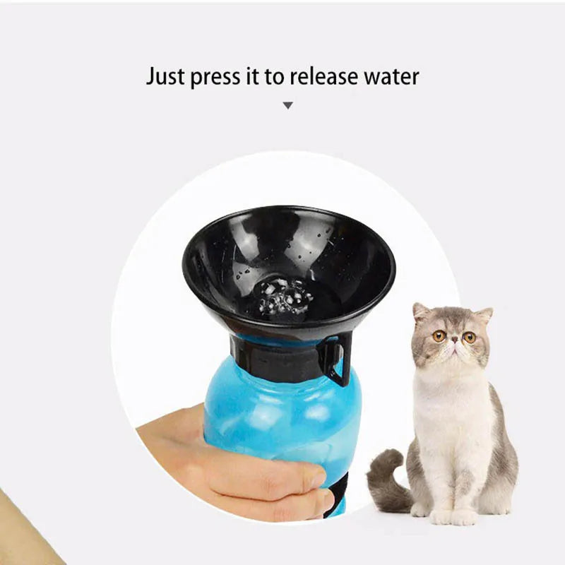 500ml Outdoor Squeeze Portable Pet Dog Water Bottle Large and Small Dog Travel Drinking Cup Supplies Suitable for Dogs and Cats