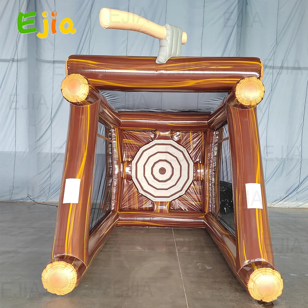 NEW Carnival Sport Games Inflatable Axe Throwing Target Game With Blower & Axes Inflatable Interactive Games For Party Events