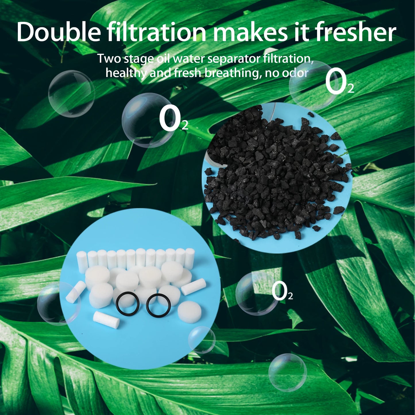 New Upgraded Scuba Diving Ventilator 4.5-10H Portable Diving Snorkel Equipment with Breathing Regulator Support Underwater 15M