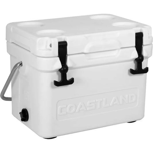 Coastland Bay Series Cooler Premium Insulated Rotomolded Cooler, Small Ice Chest for Tight Spaces, Soccer Games, & Tailgates