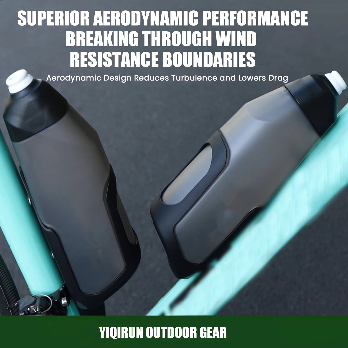 Bicycle Aerodynamic Water Bottle Bracket Set 600ml Cycling Water Bottle Bicycle Water Bottle for Cycling Biking Fitness & Sports