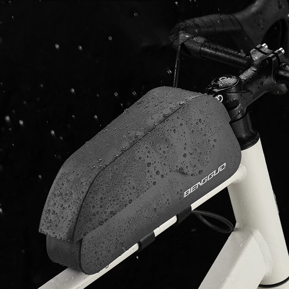 Bicycle Magnetic Lid Top Tube Bag Bicycle Front Frame Bag Cycling Pouch for Mountain Road Bike