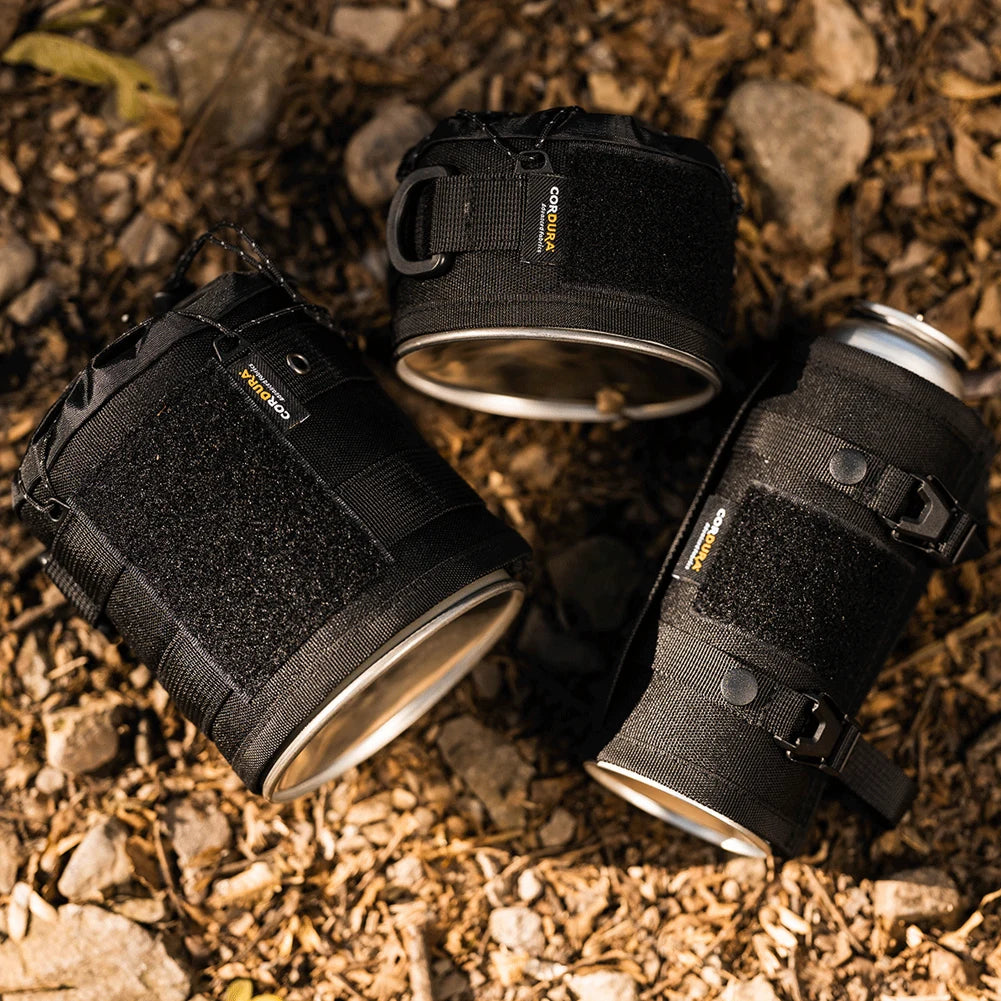 Gas Can Protective Cover Outdoor Tactical Fuel Gas Can Tank Protective Case Anti-Fall Gasoline Canister Gas Can Cylinder Case