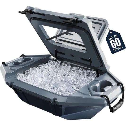 Floating Cooler – 32 QT up to 60 Hours Amphibious Ice Chest - Kayak Camping Coolers for Lake, River, SUP, Fishing, Boat, Pool, P