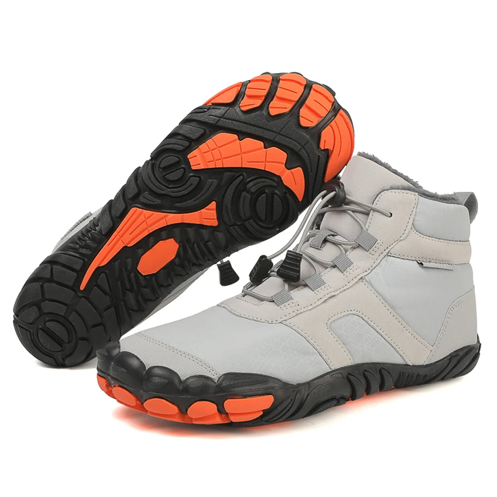 Winter Snow Boots Anti Slip Barefoot Hiking Shoes Lightweight Cold-Proof Trekking Shoes Barefoot Trainers for Outdoor Travel