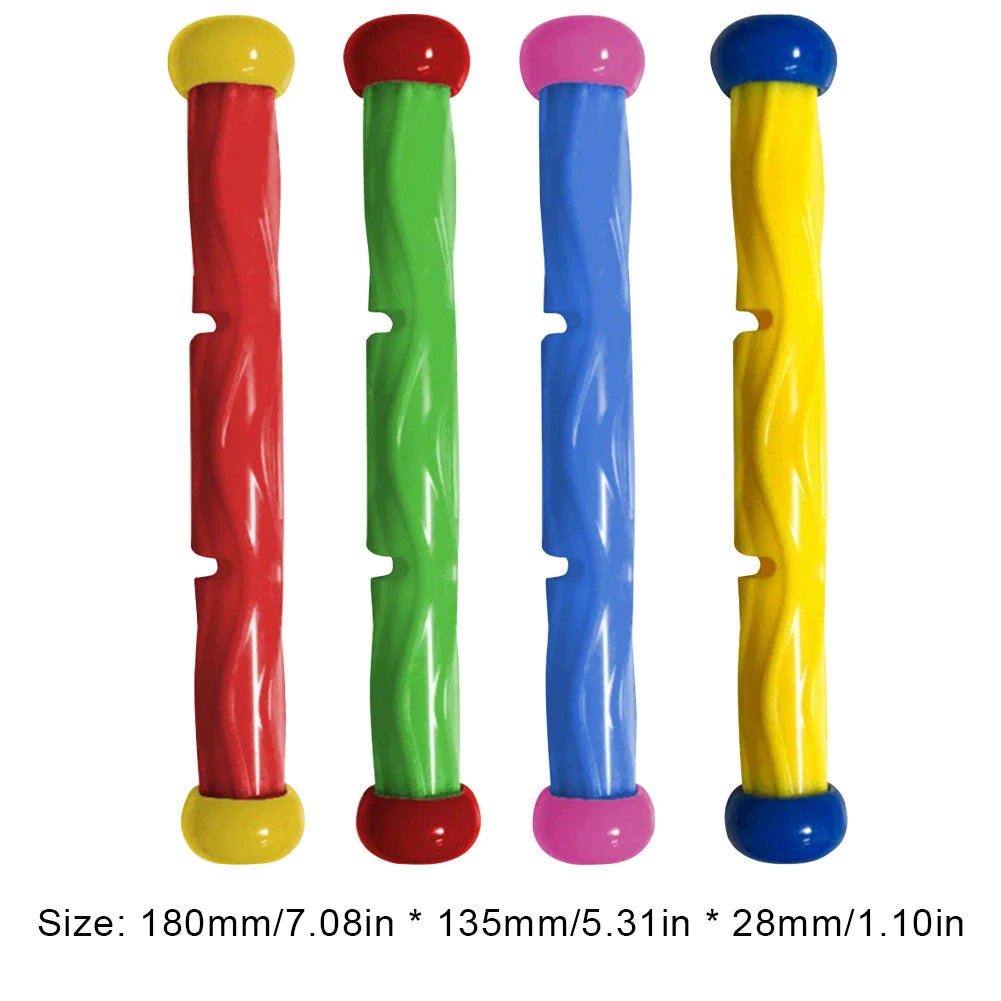 1setSummer Children Swimming Octopus Pool Diving Toys Water Sports Water Play Toys Diving Stick Gem Set Underwater Grabbing