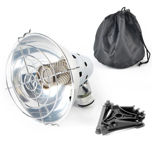 Stainless Steel Mini Gas Heater Portable Heating Stove Warmer for Camping Hiking