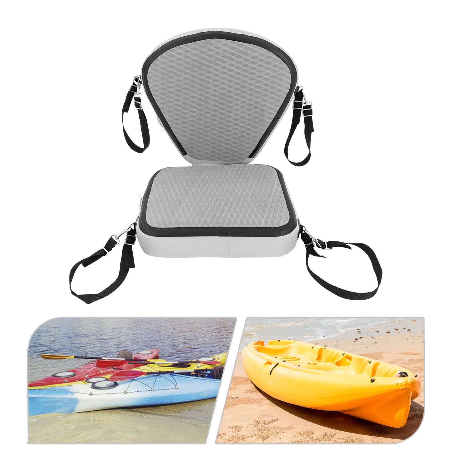 Kayak Seats, Thicken Seat Cushion for Kayak, Grey Padded Kayak Seat for Canoeing, Drifting, Rafting, Fishing