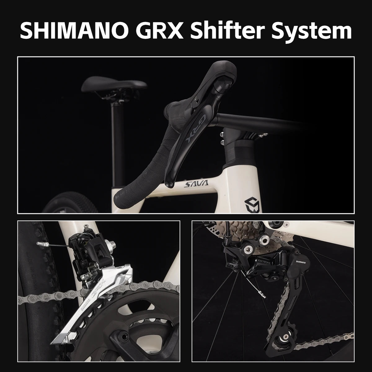 SAVA 2025 New R21 Gelaro S6/S4 Gravel Bike, All-Terrain Off-Road Bike, Carbon Fiber Frame and GRX 11/GRX 20Speed Gearset Bicycle