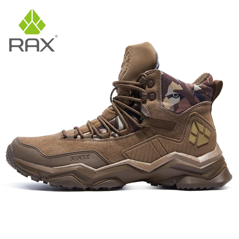 RAX2025 Autumn/Winter Waterproof, Warm, Non-Slip Hiking and Mountaineering Shoes for Camping