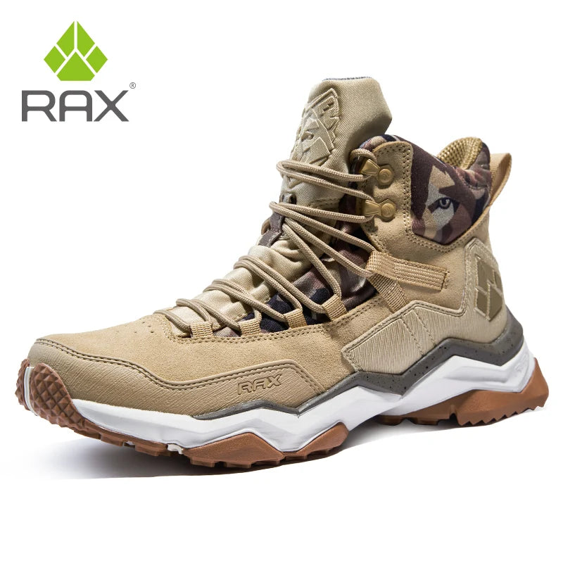 RAX2025 Autumn/Winter Waterproof, Warm, Non-Slip Hiking and Mountaineering Shoes for Camping