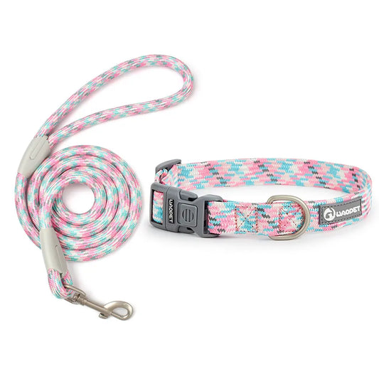 Leashes And Collar Set For Small Medium Large Dogs Pet French Bulldog Chihuahua Pug Outdoor Walking Lead Collar Leash Supplies