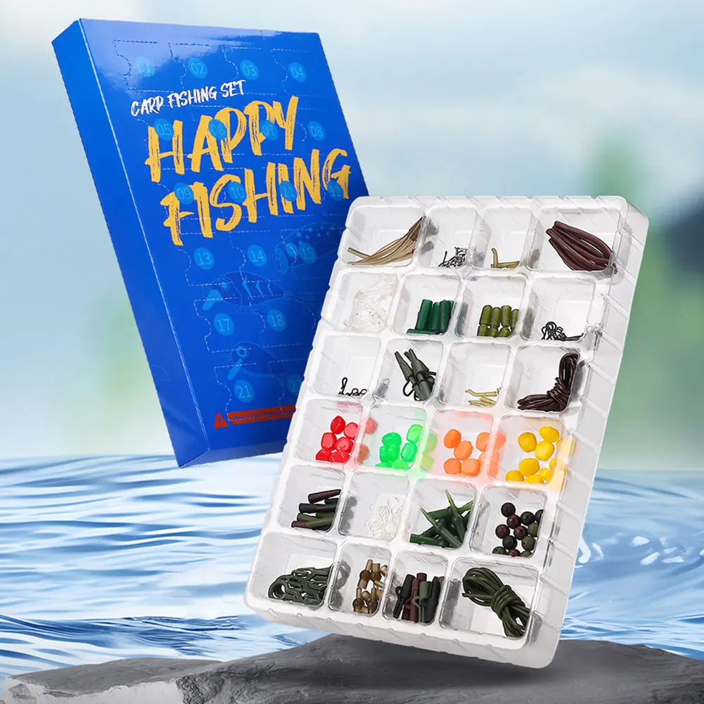 Carp Fishing Accessories Set with Hooks Corn Baits Swivels Tail Sleeves Carp Fishing Equipment Kit Fishing Gifts for Men