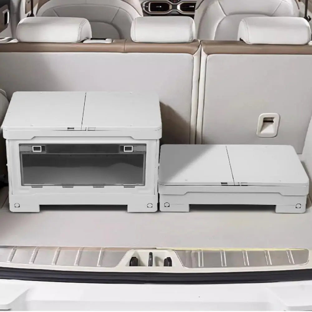 Lightweight Outdoor Table Portable Folding Camping Table with Storage Box Wheels for Outdoor Picnic Beach Campsite Organization