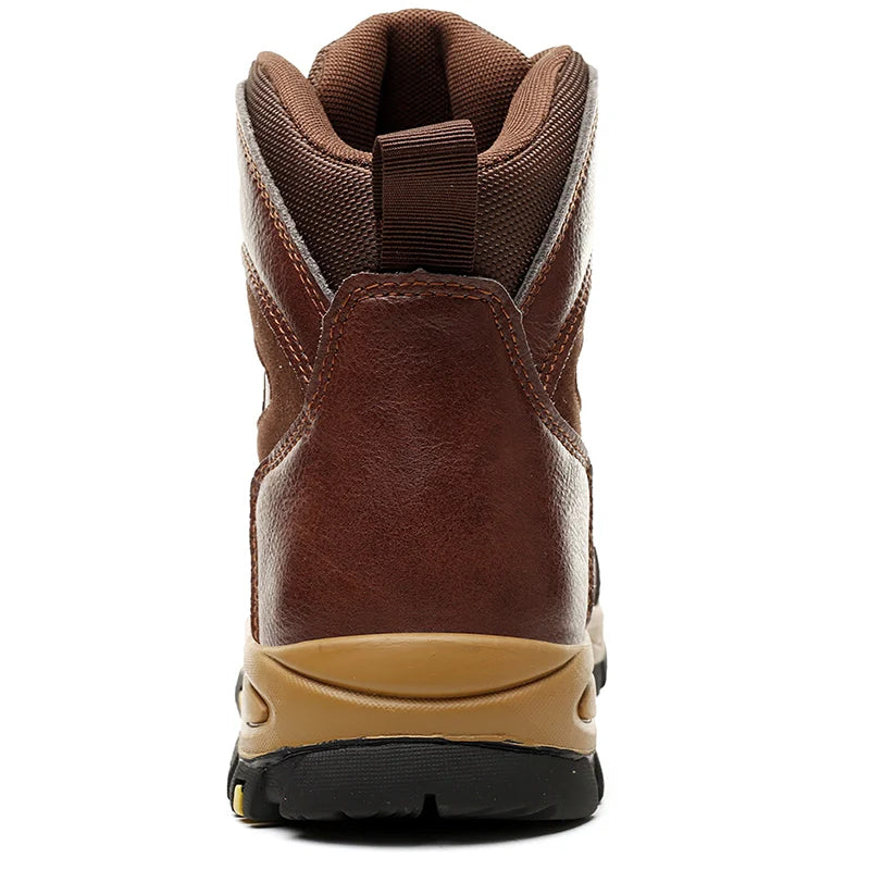 High Top Men Work Shoes Anti-Puncture Anti-smash Work Sneakers Slip Resistant Comfortable Soft Water Waterproof Boots