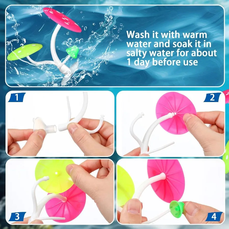 4 Pieces Betta Fish Tank Accessories Betta Leaf Hammock Pad Simulating The tural Habitat for Tank Aquarium Spawning Grounds Bre