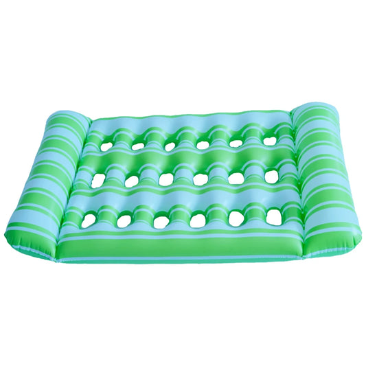 Inflatable Floating Bed Portable Floating Lounger Air Mattress Foldable Swimming Pool Air Mattress for Swimming Pool Party