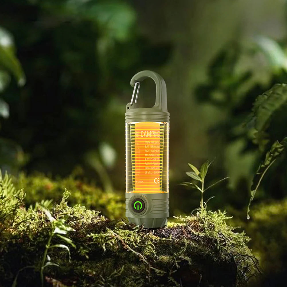 Powerful Handheld Flashlight USB Charging Portable Pocket Flashlight 6 Modes Outdoor Emergency Light 1200mAh for Outdoor Hiking