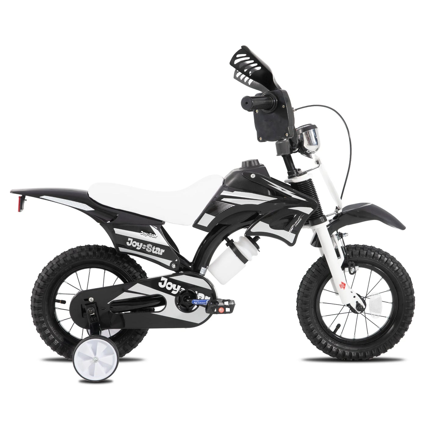 Joystar Motocross Style Kids Bike for Boys Girls Ages 3-7 Years, 12 16 Inch Children Bike with Training Wheels and Number Plate