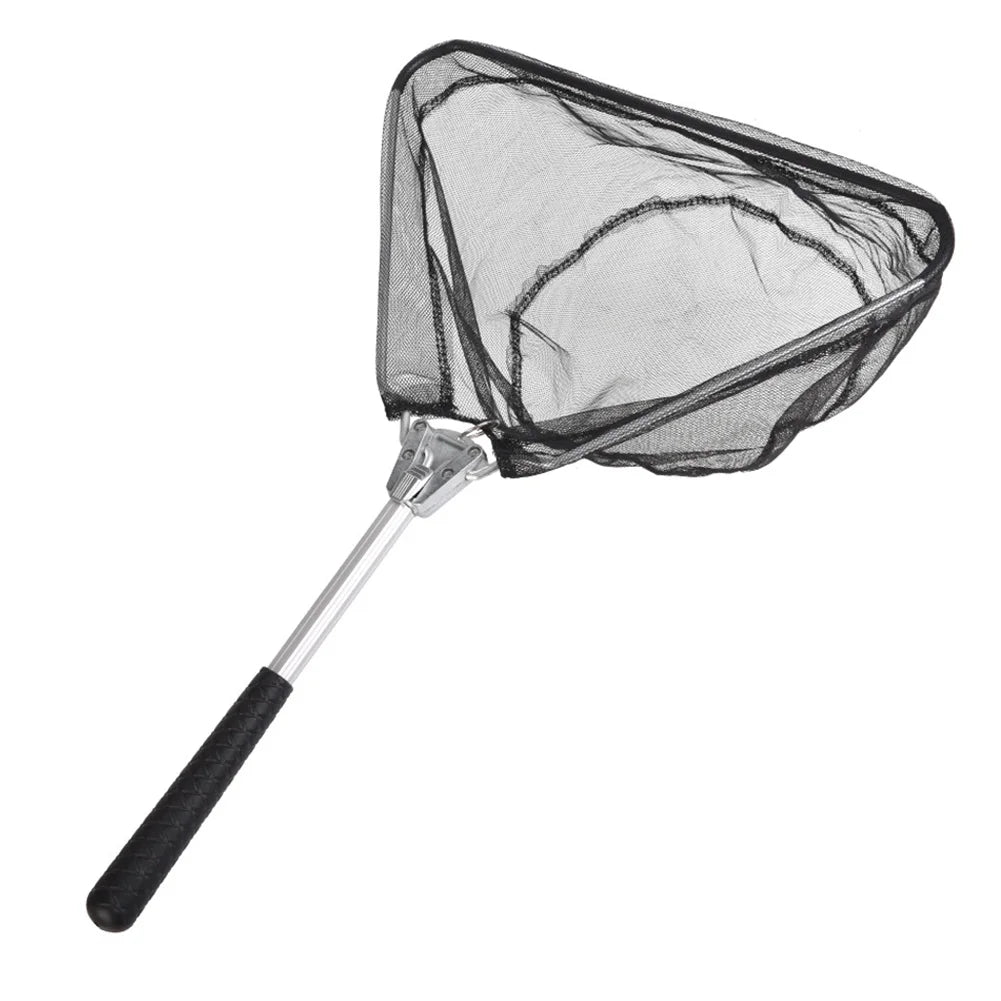Folding Fishing Landing Net Aluminium Alloy Fishing Net Fly Fishing Net for Carp Fishing Catching Releasing