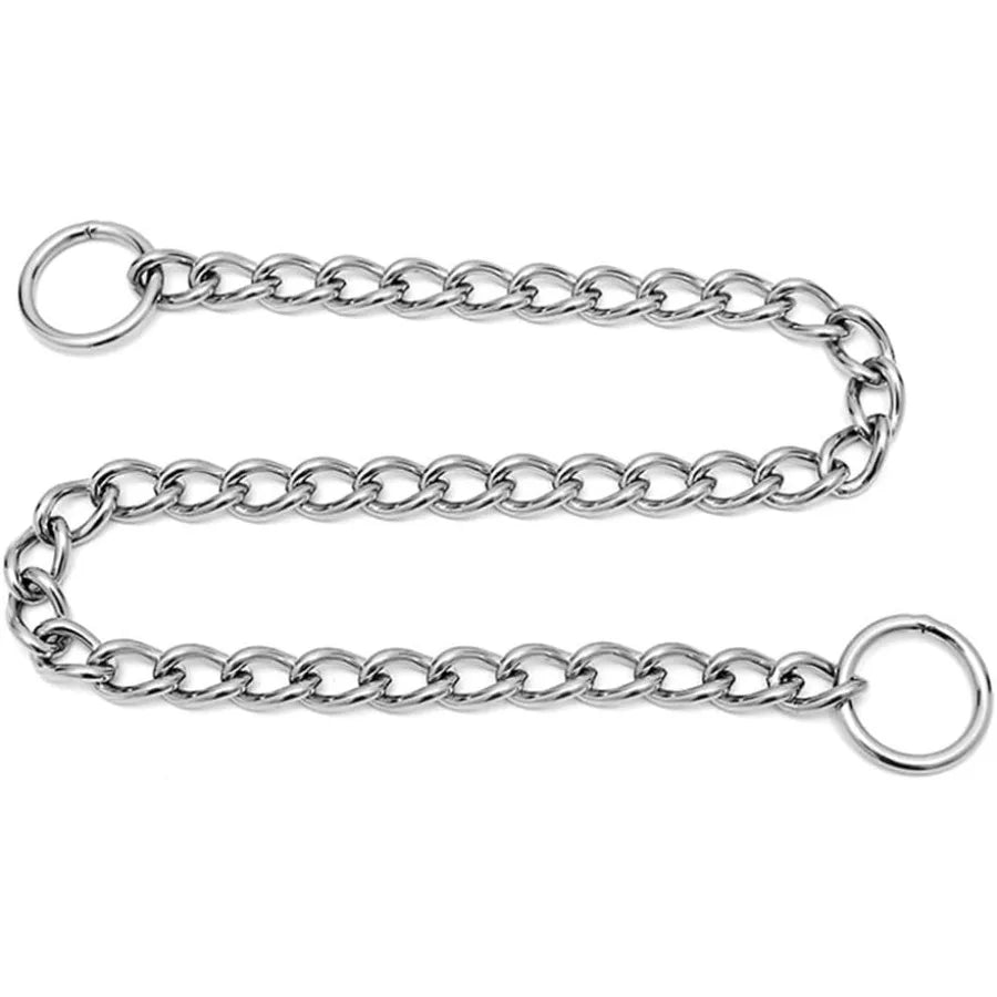 Dog Chain Collars Choke Collar for Dogs Slip P Chain Choker Stainless Steel Link Dog Collar Martingale Training Puppy Collars f