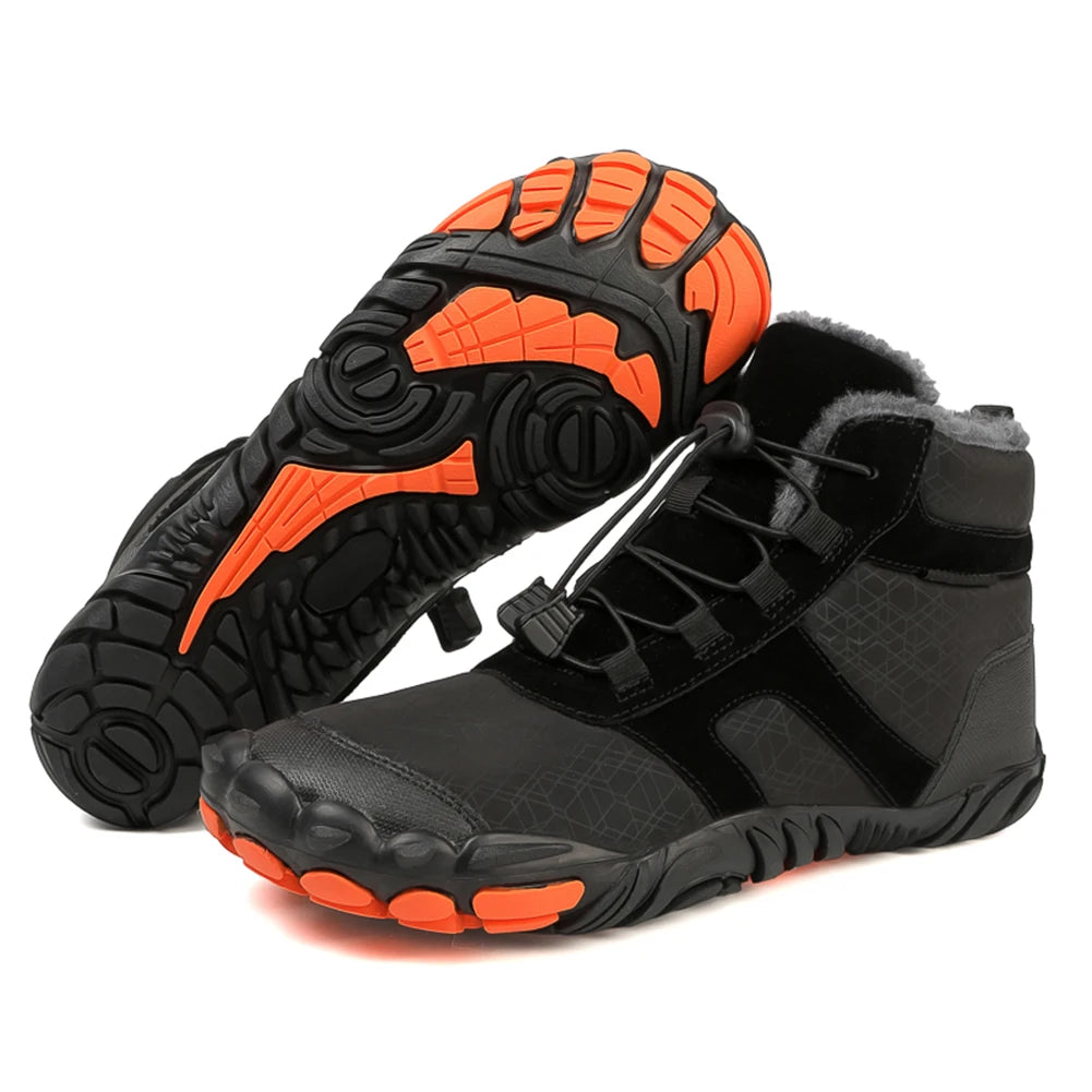 Winter Snow Boots Anti Slip Barefoot Hiking Shoes Lightweight Cold-Proof Trekking Shoes Barefoot Trainers for Outdoor Travel