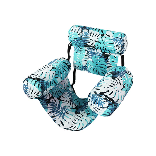 Inflatable Pool Float Floating Lounger Chair with Arm & Backrest Pool Lounge Float Water Hammock for Summer Water Fun