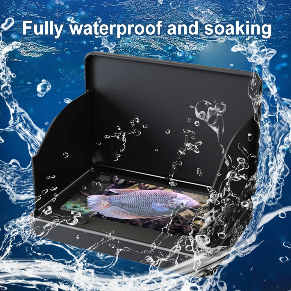 Underwater Fishing Camera 4.3 Inch IPS Monitor Ice Fishing Camera Night Vision Video Fish Cam Waterproof Fish Finder for ICE/Sea