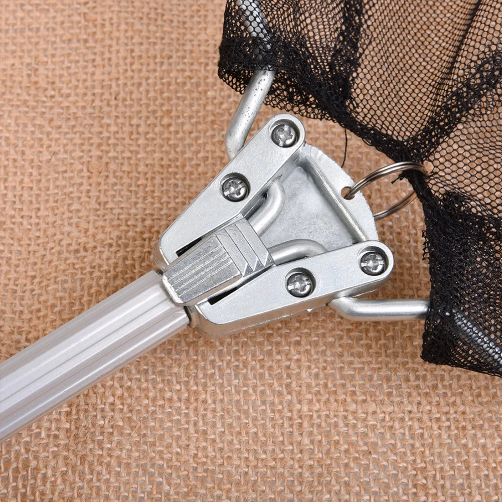 Folding Fishing Landing Net Aluminium Alloy Fishing Net Fly Fishing Net for Carp Fishing Catching Releasing