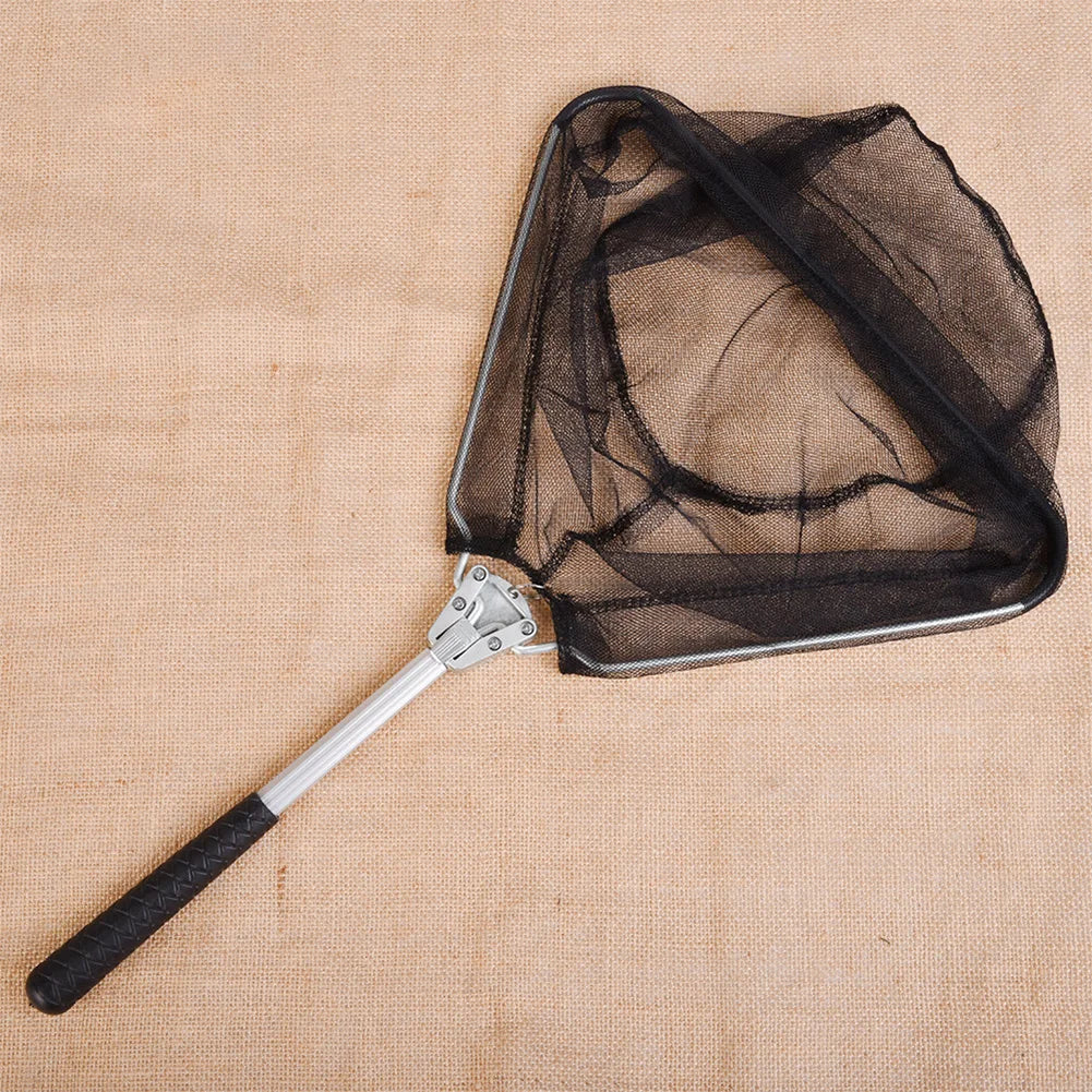 Folding Fishing Landing Net Aluminium Alloy Fishing Net Fly Fishing Net for Carp Fishing Catching Releasing
