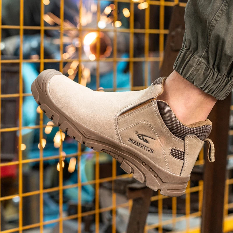 Composite Toe Light Weight Safety Shoes Comfortable Soft Work Sneakers Wear-resisting Anti-Puncture Low Top Casual Walking Shoes