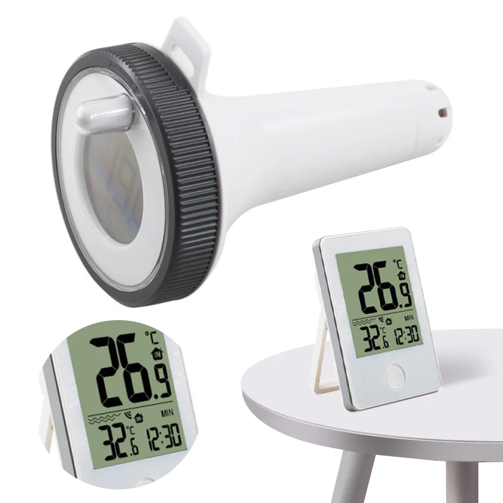 Wireless Floating Thermometer IPX8 Waterproof Digital Pool Thermometer Swimming Pool Thermometer for Swimming Pool Pond Bathtub