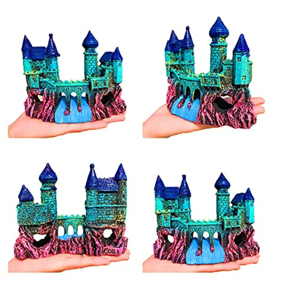 Aquarium Orment Resin Castle Decorations Fish Tank Supplies Accessories EcoFriendly Fish Tank Castle Aquarium Orment Mythical M