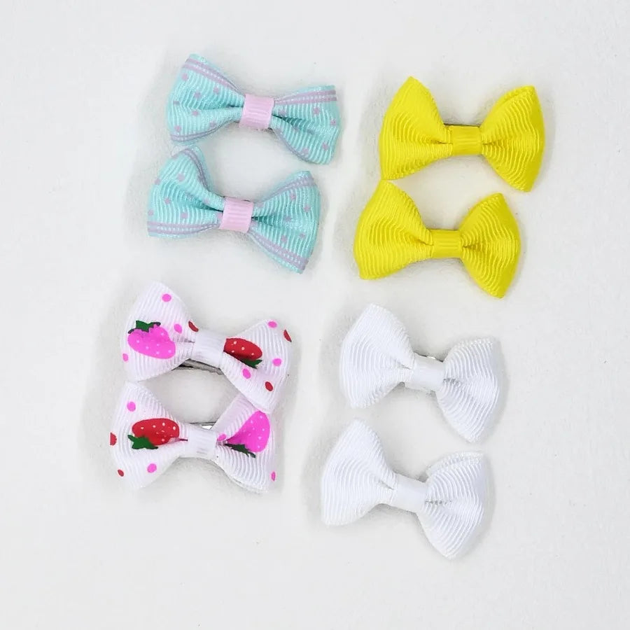 40PCS Dog Hair Bows with Clips 1.5Inch Girl Small Dog Apparel Accessories for Pet Puppy Cat Kitten Rabbit Hair Bows Clips