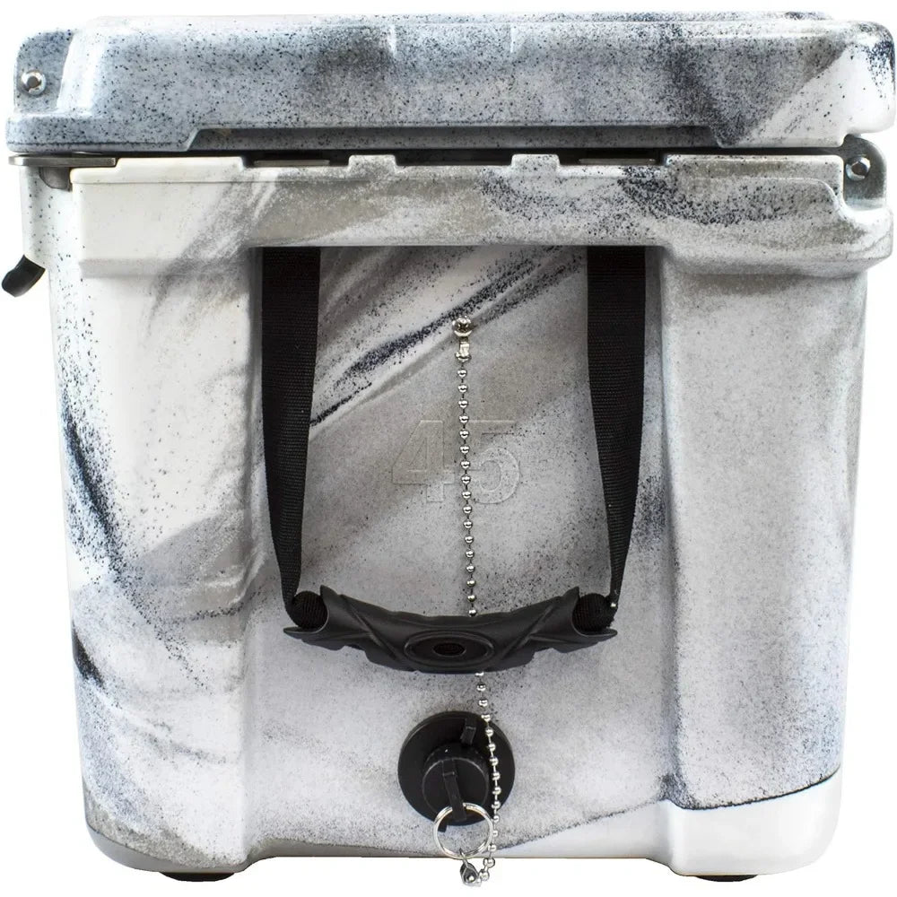 Heavy-Duty Roto-Molded Insulated Ice Chest 45 Quart Commercial Grade High Performance Cooler with Long-Lasting Camouflage Design