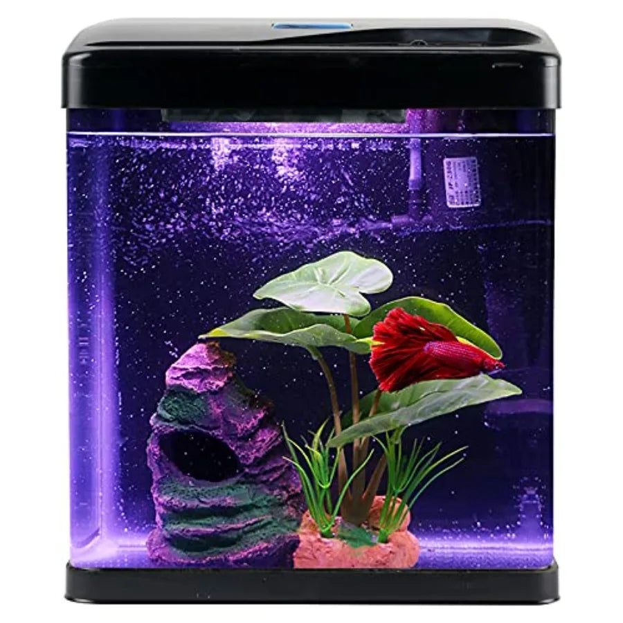 Betta Fish Leaf Pad Hammock Aquarium Decoration Cichlid Fish Tank Resin Rock Mountain Cave Orments Fish Bowl Decorations for Sl