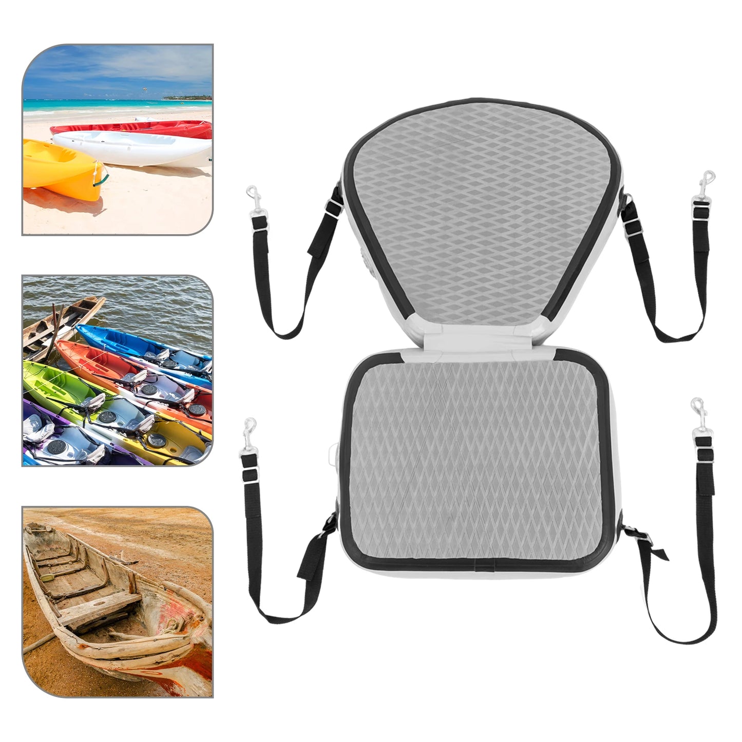 Kayak Seats, Thicken Seat Cushion for Kayak, Grey Padded Kayak Seat for Canoeing, Drifting, Rafting, Fishing