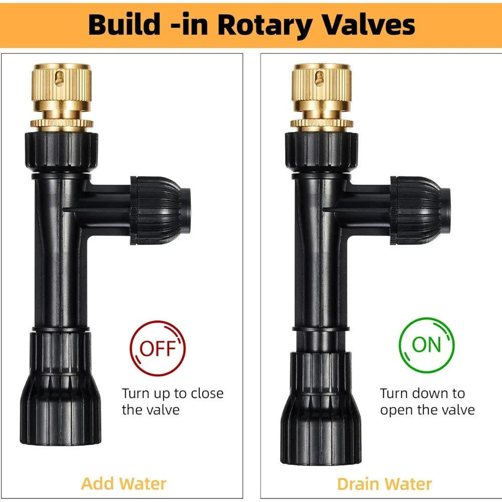 Gravel Vacuum for Aquarium Fish Tank Siphon Aquarium Water Changer with Three Metal Faucet Adapter and Long Hose 30 Feet