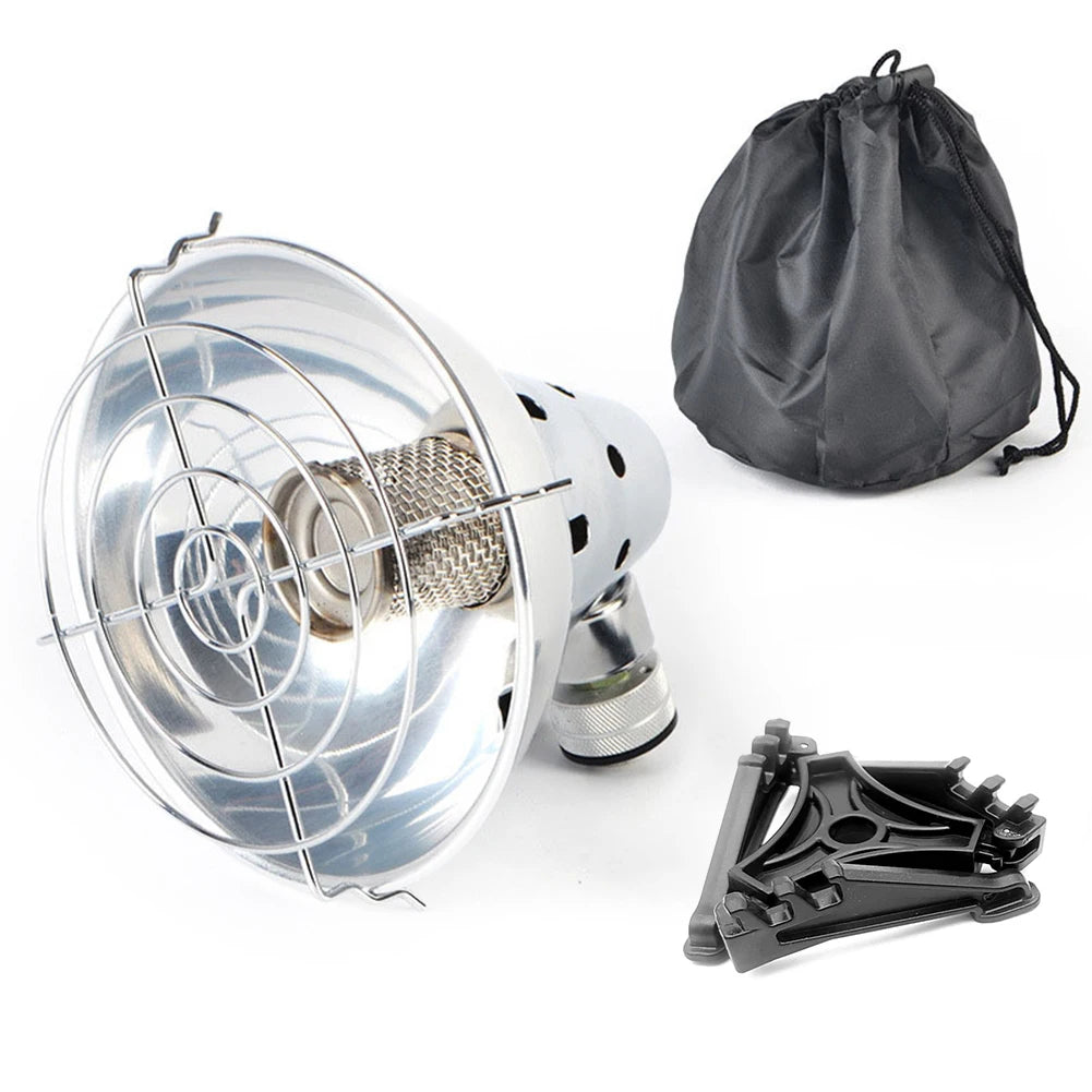 Stainless Steel Mini Gas Heater Portable Heating Stove Warmer for Camping Hiking