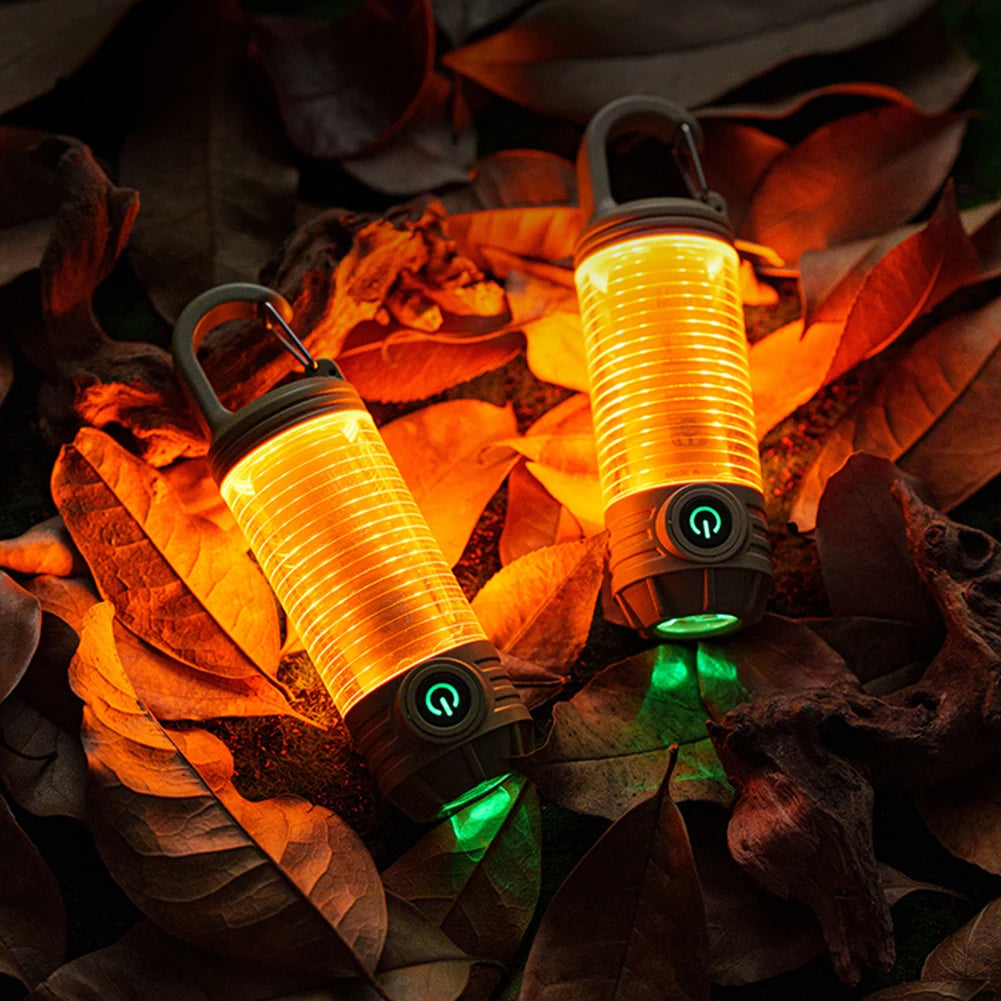 Powerful Handheld Flashlight USB Charging Portable Pocket Flashlight 6 Modes Outdoor Emergency Light 1200mAh for Outdoor Hiking