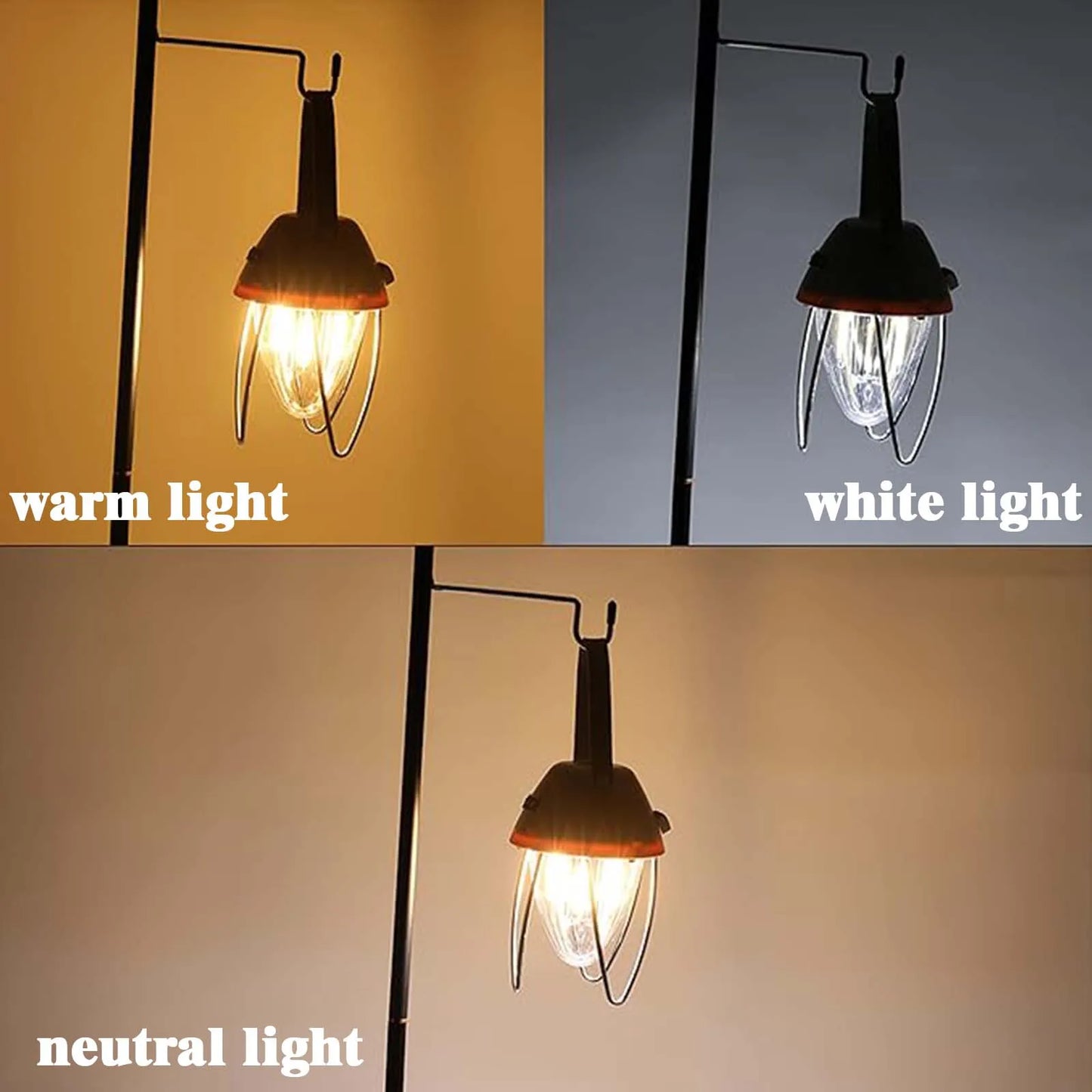 LED Retro Multi-functional Camping Lights: Rechargeable, Portable for Tent, Emergency & Outdoor Use, Ideal as Home Table Lamps