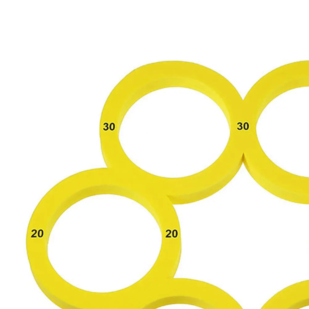 Pool  Games Set with 10 Rainbow Balls Water Sports  Floating  Ring for Kids Adults Swimming Pool Water Game